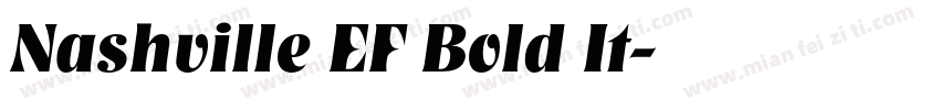 Nashville EF Bold It字体转换